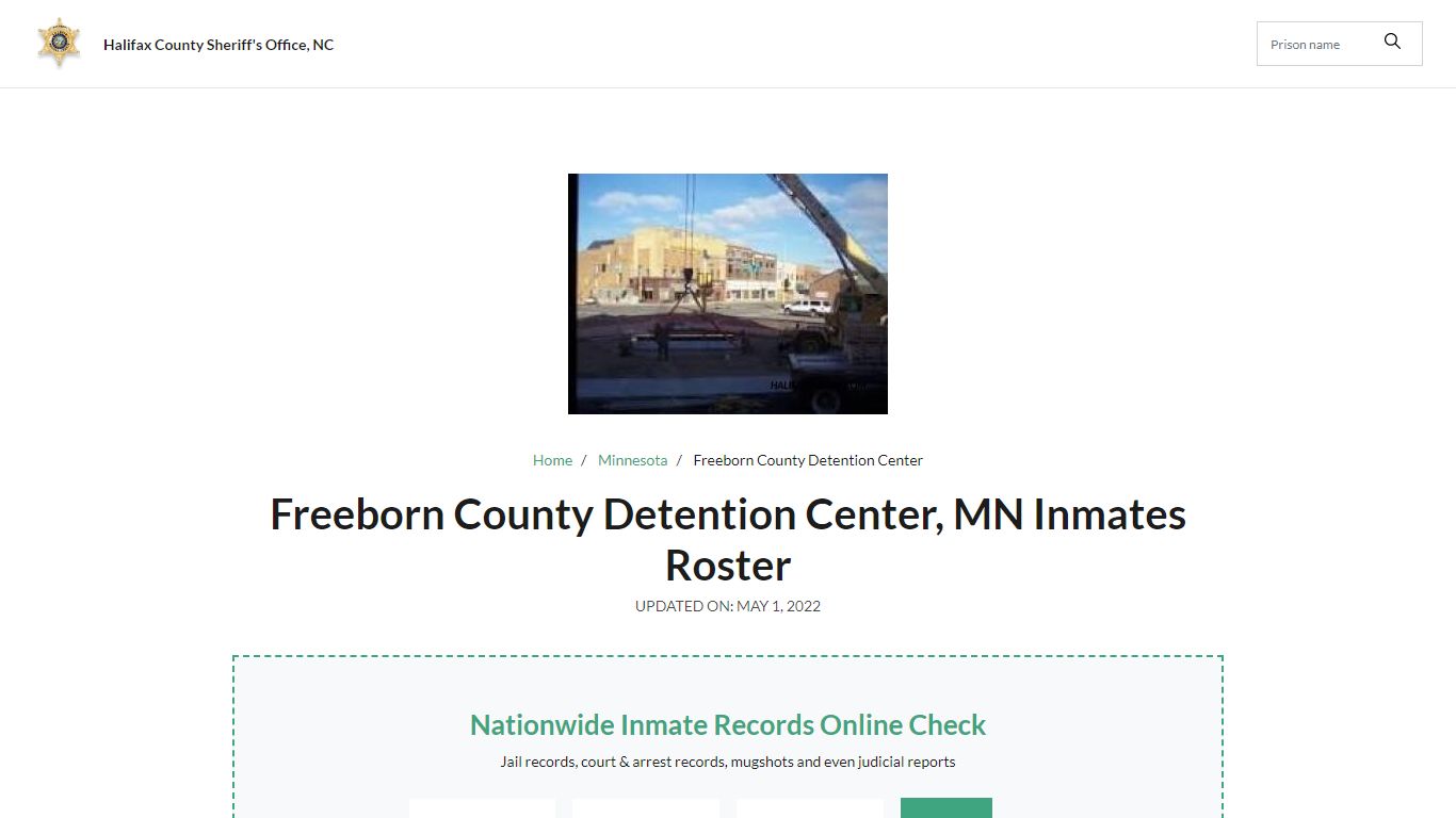 Freeborn County Detention Center, MN Jail Roster, Name Search